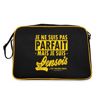 Lensois Lens footbal supporter fier de lens - Sac Retro - noir/or - Dos
