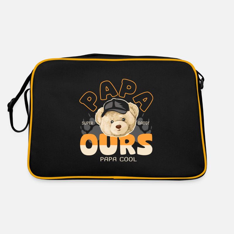 Papa ours papa cool cadeau papa Sac Retro