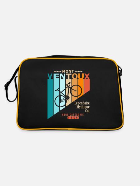 vélo mont ventoux cyclsite velo - Sac Retro - noir/or - Dos