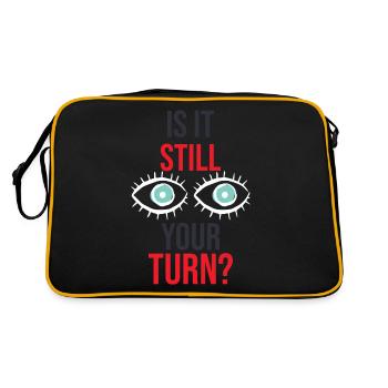 Brettspiel - Retro Tasche - Schwarz/Gold - Hinten
