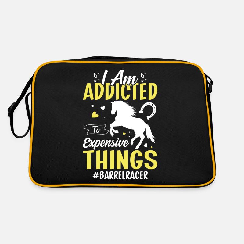 I'm addicted to expensive things - barrel Retro Bag