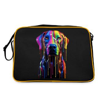 Rainbow Dog - Retro Bag - black/gold - Back