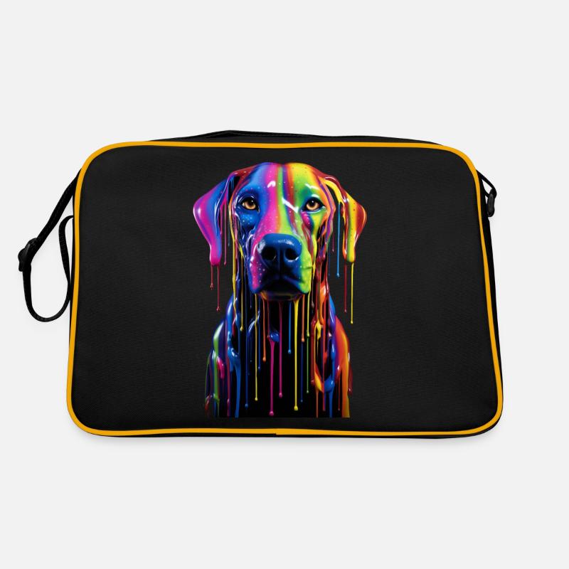Rainbow Dog Retro Tasche