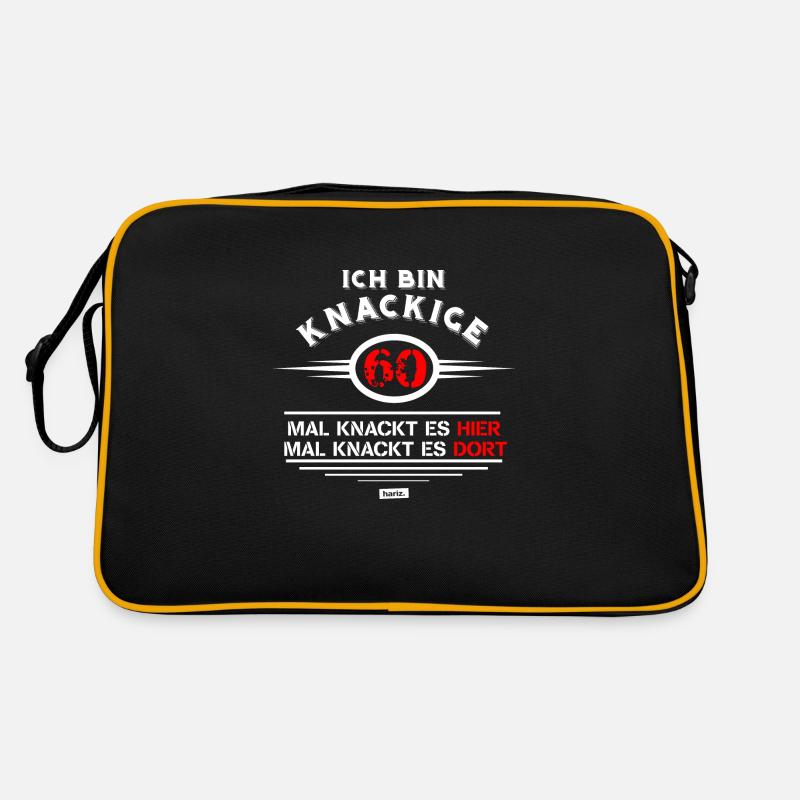 Ich Bin Knackige 60 Mal Knackt Es Hier Mal Dort 60 Retro Tasche
