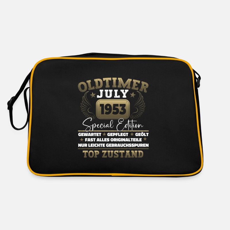 Oldtimer Juli 1953 69. Geburtstag Geschenk Herren Retro Tasche