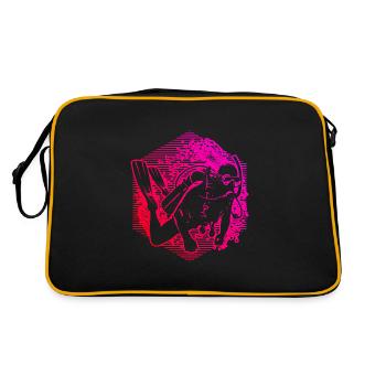 Scuba Diver Scuba Diving Free Dive Diving - Retro Bag - black/gold - Back