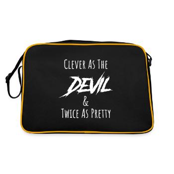Goth Lolita intelligent comme le diable et deux fois plus - Sac Retro - noir/or - Dos