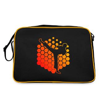 Men's Kickboxing Kickboxing Kickboxer Kickboxing - Retro Bag - black/gold - Back