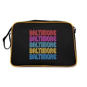 Baltimore - Retro Bag - black/gold - Back