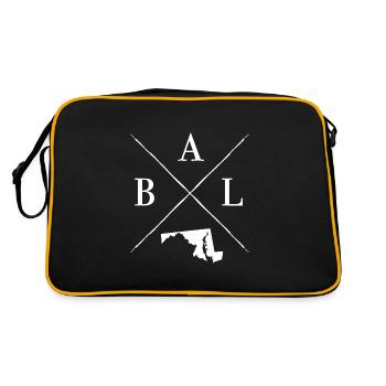 Baltimore - Retro Bag - black/gold - Back