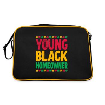 Jeune propriétaire noir - Sac Retro - noir/or - Dos