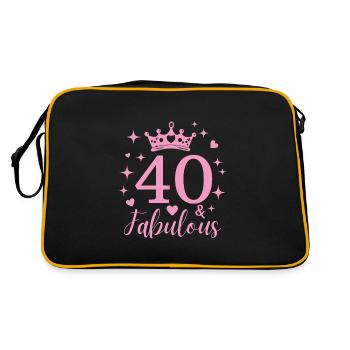 Fabuleux 40. 40e anniversaire - Sac Retro - noir/or - Dos