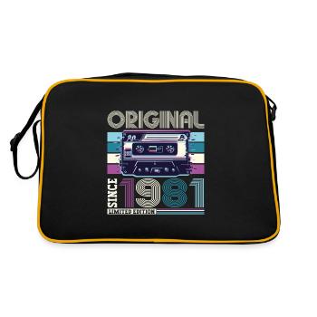Original 1981 41st Birthday Gift Hommes - Sac Retro - noir/or - Dos