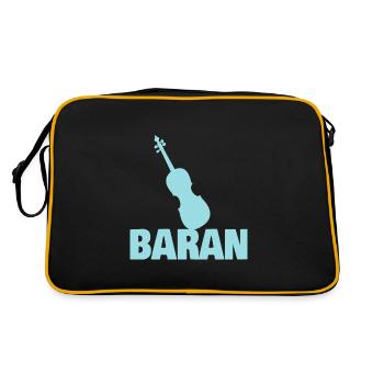 Cadeau pour Baran - Sac Retro - noir/or - Dos