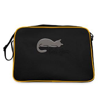 Cat mom - Retro Bag - black/gold - Back