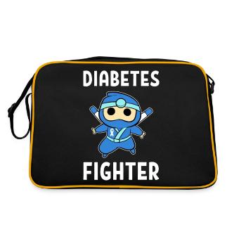Diabetes Diabetic Insulin Fighter - Retro Bag - black/gold - Back