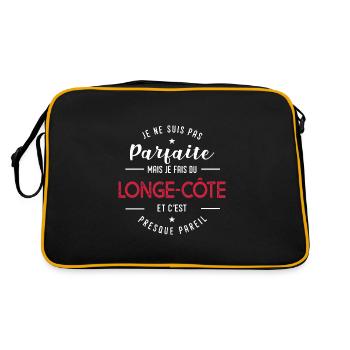 pas parfaite Longe-côte cadeau humour femme marche - Sac Retro - noir/or - Dos