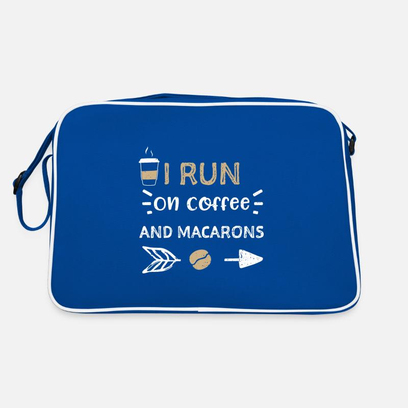 I Run On Coffee And Macarons Retro Tasche