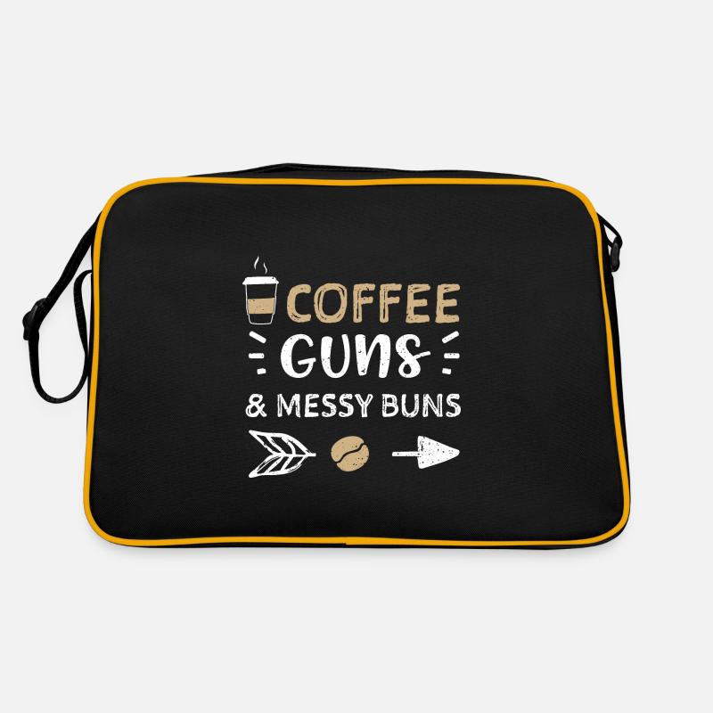 Coffee Guns & Messy Buns - Coffee Retro Bag