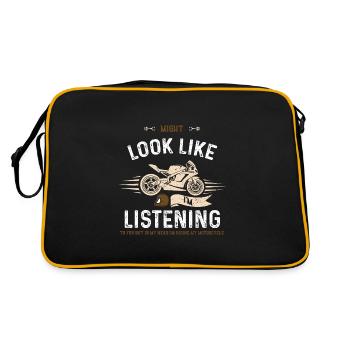 On dirait peut-être que j’écoute... - Sac Retro - noir/or - Dos