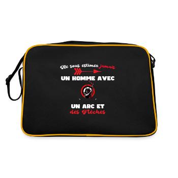 Tir a l Arc Sous Estimez Jamais Archer - Sac Retro - noir/or - Dos