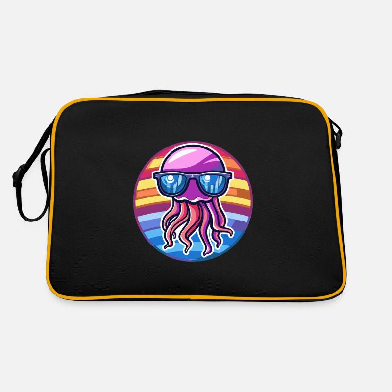Qualle Cool Comic Retro Tasche