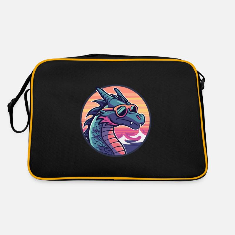 Drache Cool Comic Retro Tasche
