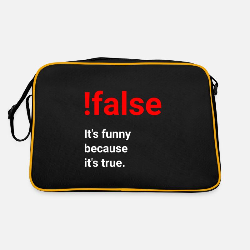 Funny because it's true - joke for programmers Retro Bag