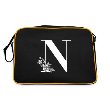Letter N - Retro Bag - black/gold - Back