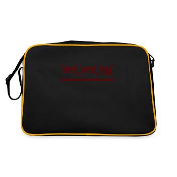 YIPPIE YIPPIE YEAH - Nouveau design original :) - Sac Retro - noir/or - Dos