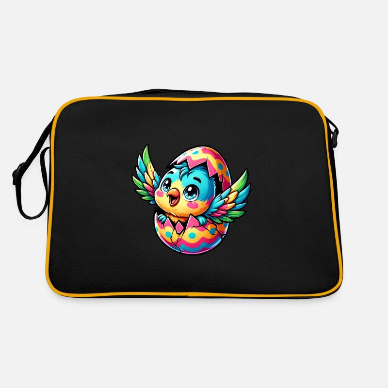 Easter Parrot Hatches from Egg Retro Bag