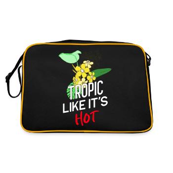 Tropique comme s’il faisait chaud! - Sac Retro - noir/or - Dos