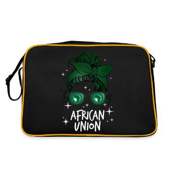 Union africaine - Sac Retro - noir/or - Dos