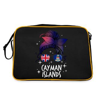 Îles Caïmans - Sac Retro - noir/or - Dos