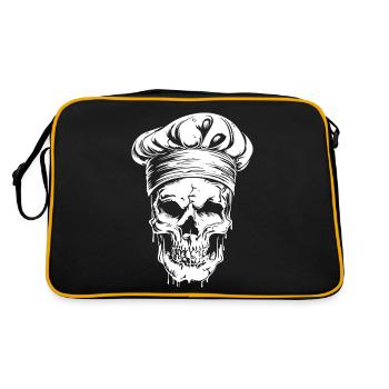 Koch Skull Chef - Retro Bag - black/gold - Back