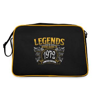 Vintage 1972 Sayings Birth Year 1972 Gifts - Retro Bag - black/gold - Back