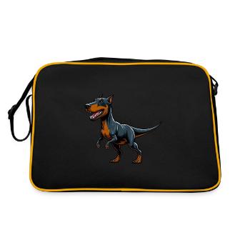 T-Rex Doberman Mix Fabulous Animal - Retro Bag - black/gold - Back