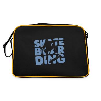 Skateboard Skateboarder - Retro Bag - black/gold - Back