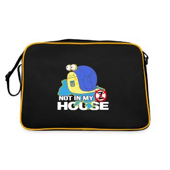 ukraine support zelenskyi ukraina slava ukraini - Retro Bag - black/gold - Back