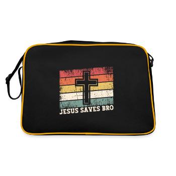Jésus-Christ - Chemise chrétienne - Chrétien - Sac Retro - noir/or - Dos