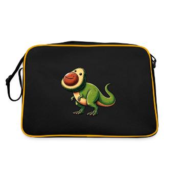 Dino T-Rex Avocat Créature mythique - Sac Retro - noir/or - Dos