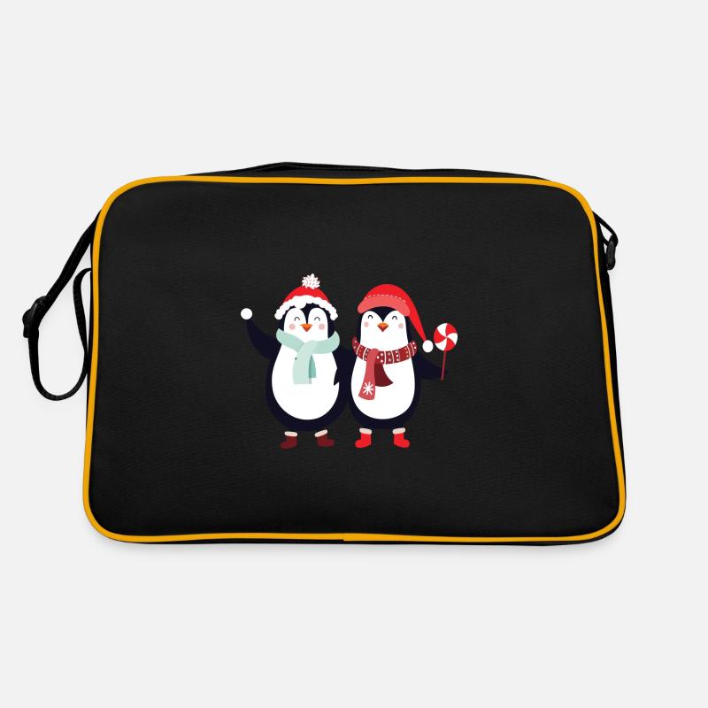 doux pingouins Noël Sac Retro