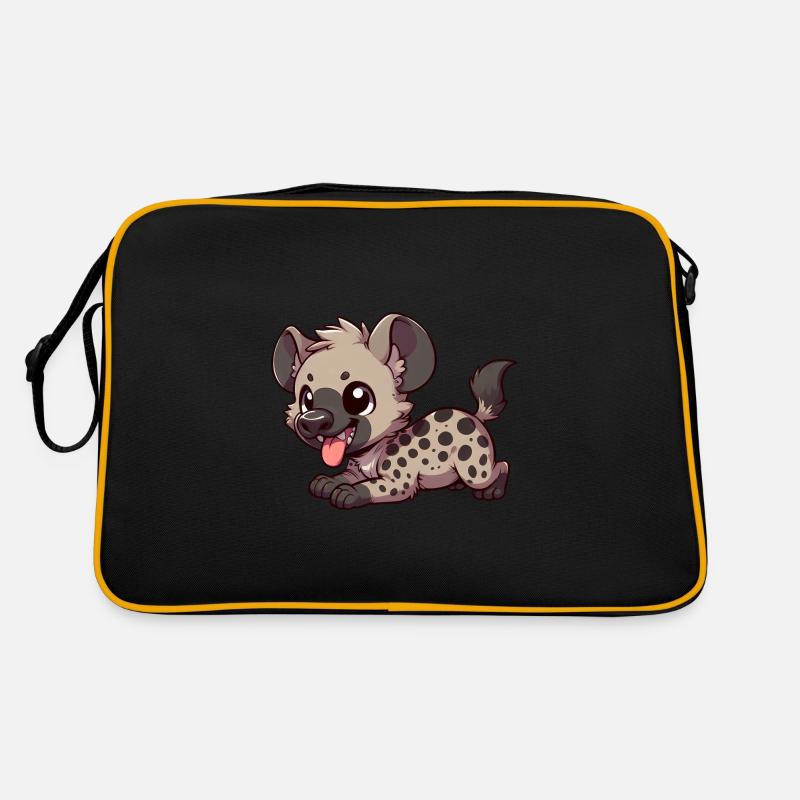 Cute Hyena Comic Cartoon Design Retro Bag