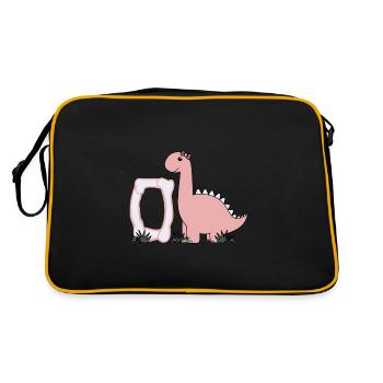 Letter O - Retro Bag - black/gold - Back
