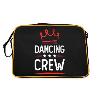Dancing Crew - Retro Tasche - Schwarz/Gold - Hinten