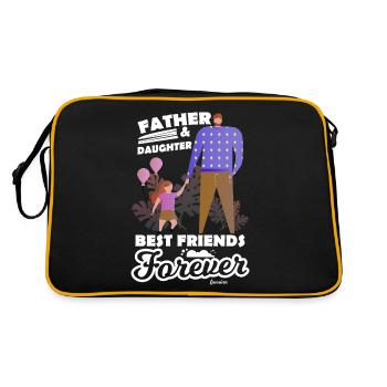 Père et fille - Sac Retro - noir/or - Dos