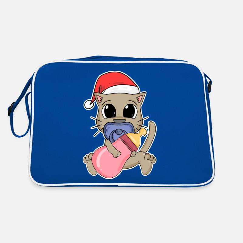 Chat Bébé Noël Sac Retro