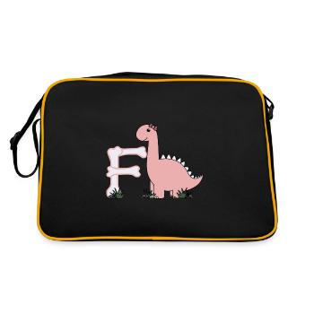 Lettre F - Sac Retro - noir/or - Dos