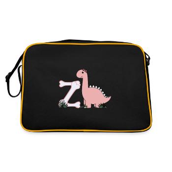Lettre Z - Sac Retro - noir/or - Dos