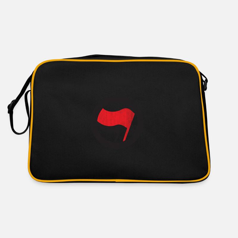 ANTIFA FLAG FLAG RED BLACK Retro Bag
